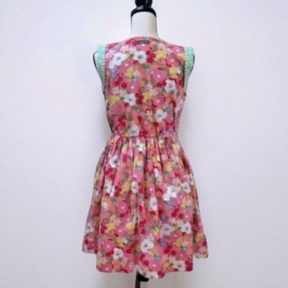 NWT Matilda Jane Women’s Floral Sleeveless Dress Size S Pink Multicolor Cotton - Picture 3 of 11